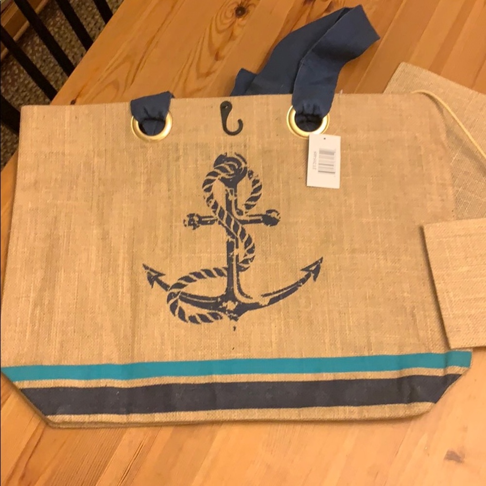 21 by 16 anchor tote bag